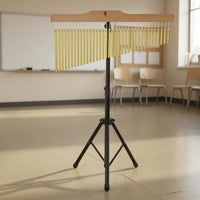 Gold-Colored 36-Tone Wind Chime Adjustable Tripod Wind Chime Floor Standing