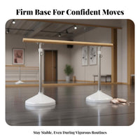 Home Ballet Practice Bar Stable Base Portable Dance Bar Non-Slip Feet Portable Dance Barre for Dancers, Beginners, Gym