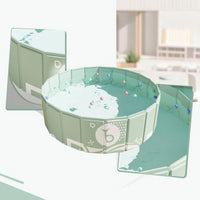 Quick-Setup Foldable Pool Portable Non-Inflatable Pool Collapsible Sturdy for Children, Toddlers, Backyard, Garden, Patio
