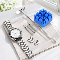 6 Pieces Stable Holding Block Watch Band Link Remover Set DIY Repair Watch Strap Adjustment Tool Compact Strap Pin Remover Easy to Use for DIYers, Hobbyists