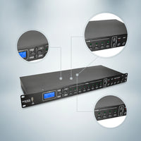 512-Channel Lighting Control Recorder with LCD Display Rackmount Lighting Control Data Recorder Automated Playback Controller Programmable for Lighting Technicians, Stage Managers