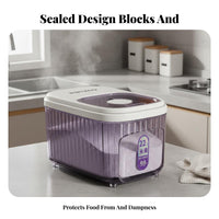 Rice Storage Bin Moisture-Resistant Airtight Rice Container Airtight Grain Container Multipurpose Flour Storage Canister