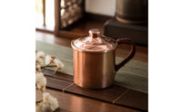Metal Cup with Lid Handmade Metal Copper Mug Handcrafted Copper Mug for Gift Presentations