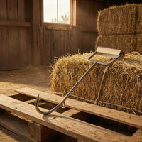Light-Colored Grip Pad Metal Hay Bag Hook Rectangular Handle Hay Bag Hook Straight Shaft