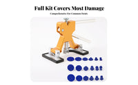 Spring-Loaded Car Dent Removal Repair Pulling Tool Gold-Colored Paintless Dent Removal Repair Tool Rubber-Padded Adjustable
