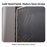 Golden Finish Bikini Display Hanger Sturdy Swimsuit Hanger Elegant Design for Boutique Owners, Beach Shop, Showroom