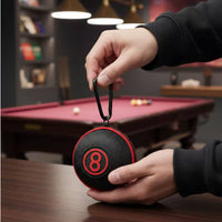 Portable Cue Ball Case Sturdy Material Single Billiard Ball Pouch Lightweight Billiards Accessory Soft Lined Interior for Travel, Tournaments