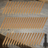 50 Pieces Zinc-Plated Double-Headed Screws Corrosion-Resistant Self-Tapping Screws Easy Installation Fasteners Long-Lasting for Woodworkers, Furniture Assembly