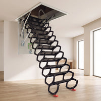 Retractable Attic Staircase Concealed Retractable Attic Ladder Heavy Duty Drop-down Overhead Ladder for Homeowners, Mezzanine