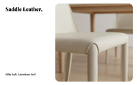 Nordic design Upholstered Saddle Chair Minimalist Design Seating Furniture Ergonomic spinerest Comfortable Padding for Interior Designers, homeowners, Renters, Dining Room, Kitchen, Bedroom, Home Office