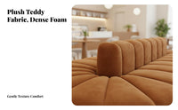 Double-Sided Curved Sofa Freestanding Commercial Furniture Modern design Lounge Seating for Shopkeepers, Business Owners, Cafes, Salons, Retail Stores