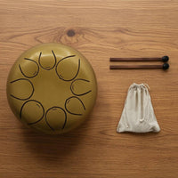 Steel Percussion Instrument Drum Includes Mallets and Bag 8-Note Steel Drum Rust Resistant