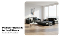Italian and design Pull-pull-out Storage Bed Space-Saving Sleeper Sofa abrasionwithstandant Changeable Couch Easy Assembly for Pet Owners, Apartment Dwellers, residents, Lounge Area, Home Theater