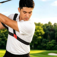 Adjustable Golf Swing Correction Strap Elastic Golf Training Strap with Buckles Lightweight Long-Lasting for Home Practice