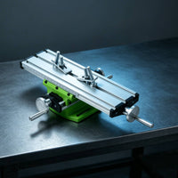 Compact Cross Slide Worktable with Handwheels Precision Milling and Drilling Table Accurate Mini Milling Table Multifunctional for Machinists