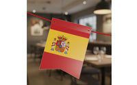 Festive Atmosphere National Flag String Banner Easy to Hang International Country Flag String Vibrant Colors Football Theme Bunting Lightweight for Bar Owners, Pubs, Restaurants, Game Viewing, Parties