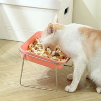 Rectangular Pet Bowl Ergonomic Design PP Bowl Insert Complimentary