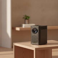 Compact Upright Visual Projector Mini Portable Visual Projector for Movie Nights, Home Theater, Camping