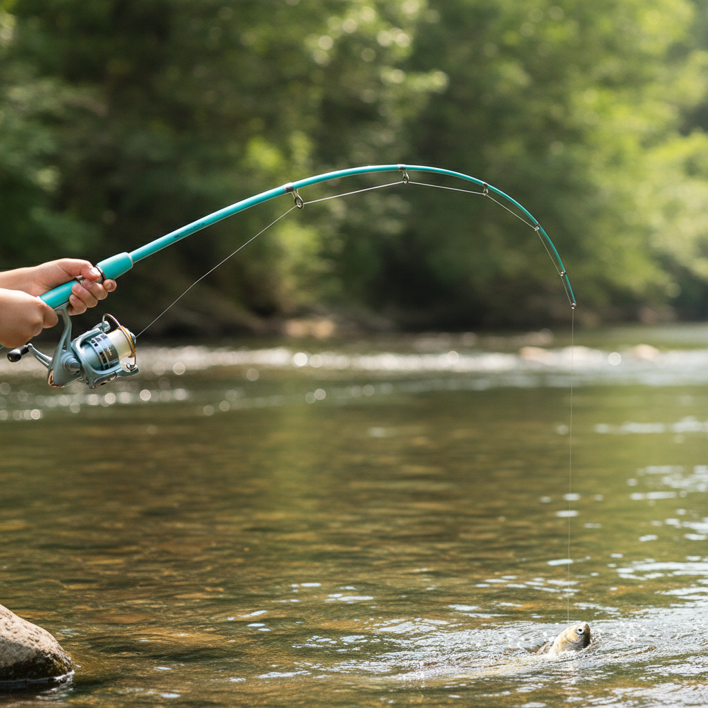 New Kids Fishing Rod Short Section Stream Rod Beginner Set Portable Mini Hand Rod