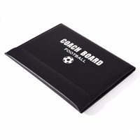 Field Layout Football Board Faux Leather Foldable Football Board Pen Loop Double-Sided Coaching Clipboard for Coaches