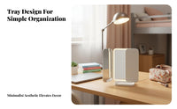 Shell-Shaped three-panel Mirror Built-in light-emitting diode Lights three-panel Lighted Mirror for gentlemen