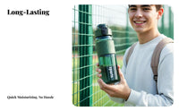 Large Capacity Direct Drink Water Bottle Drop Resistant Plastic Sports Bottle Food-Grade Material for Men, Commuters, School, Travel, Office