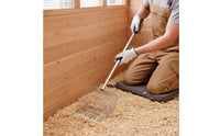 Chicken Manure Scooper with Long Handle Easy-to-Clean Chicken Coop Cleaner Ladle Ergonomic Sifting with Long Handle for Fowl Farmers