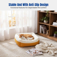 Cat Bed, Four Seasons, Winter Warm, Semi-Enclosed Pet Mat, Plush, Non-Slip Bottom, Cozy Sleeping Bed for Small Dogs and Cats