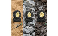 4 Pieces RC Wheel and Tire Assembly Multi-Spoke RC Crawler Wheel with Tire Stable