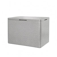 30L Expanded Polypropylene Cooler Box Fitted Lid Insulated Food Box Smooth Textured Rectangular Insulated Container