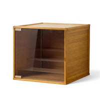 Figurine Display Case Particle-Resistant Proof Clear Acrylic Display Case Stackable Figure Showcase Flexible Combination