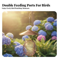 Hanging Birds Feeder Rainproof Garden Birds Feeder for Nature Lovers, Gardeners, Backyard, Yard, Patio