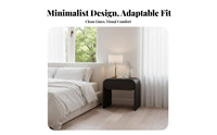 Vintage design Multi-Drawer Nightstand with Shelf Minimalist Look Single-Drawer Table with Shelf Sturdy frame Bedside Cabinet Easy to Clean for Apartment Dwellers, Homeowners, Bedroom, Living Room, Entryway, Hallway