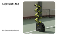 Easy to Use Automatic Tennis Ball Machine Portable Solo Tennis Instructor Lightweight Sports Training Equipment Adjustable Angle for Beginners, Kids