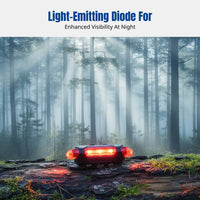 USB Rechargeable LED Bike Light High Brightness, Night Riding Warning, Outdoor Cycling, Random Color