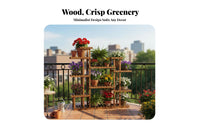 Floor-Standing Multi-Tier Plant Stand Sturdy and Long-Lasting Multi-Tier Flower Rack Space-Saving Indoor Furniture Strong Load-Bearing for Gardeners, Homeowners, Renters, Living Room, Balcony, Bedroom, Hallway