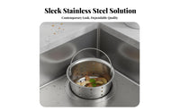 Stainless Steel Sink Strainer Fast Draining Kitchen Sink Drain Basket Stainless Steel Food Catcher Rustproof Easy to Clean