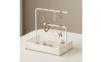 Jewelry Organizer with Tray Multi-Functional Desktop Jewelry Rack Versatile Bracelet Holder for Women