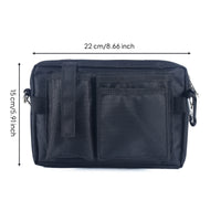Compact Utility Pouch Waist Tool Bag Rectangular Tool Waist Bag Zippered Multiple Pockets for Work Place