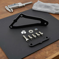 Rear Footpeg Removal Bracket Aluminum Alloy Exhaust Hanger Bracket Lightweight Motorcycle Part for Motorsport Activities