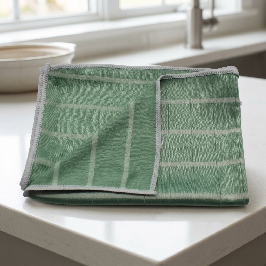 Carbon Fiber Microfibre Cloth 40cm x 50cm, High Absorbency Cleaning Cloths for Glass and Kitchen, Streakless Microfibre Finish