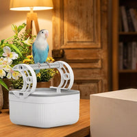 Desktop Bird Stand with Perch, Parrot Toilet and Parakeet Tray, Cockatiel Training Stand for Small Medium Birds Training