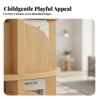 360° Rotation Rotating Book Storage Single Space Saving Rotating Bookshelf Storage Single Stable Structure Bookcase Large Capacity for Students, Families, Living Room, Small Areas, Home Office, Playroom