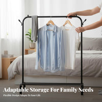 Foldable Rolling Clothes Organizer Space-Saving Rolling Rack with Shelf Multi-Functional Garment Stand Easy Installation for Apartment Dwellers, homeowners, Bedroom, Laundry Room, Entryway, spacious Closet