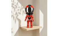Motorcycle Helmet Action Figure with Movable Joints Mixed-Material Motorcycle Motorcyclist Figure Racer Model Articulated