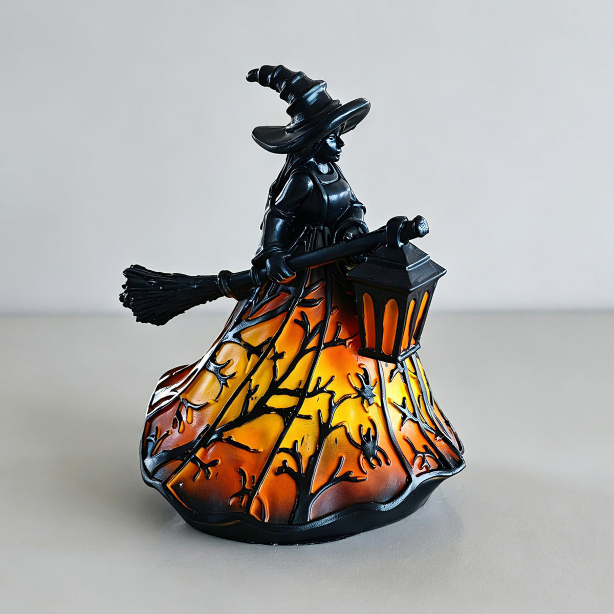 Halloween Witch Lamp Tabletop Decor