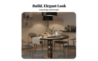Light Luxury Aesthetic Round Pedestal Table Minimalist design Household Furniture Modern Design Space Saving for Apartment Dwellers, Homeowners, Business Owners, Dining Room, Kitchen, Home, morning dining corner