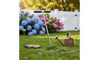 T-Handle Lawn Edger Saw-Tooth Head Stainless Steel Lawn Edger Textured Grips