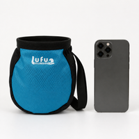 Drawstring Chalk Bag, Bouldering Chalk Bag for Rock Climbing, Adjustable Belt, Fleece Interior, with Phone Pocket