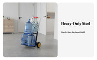 Telescopic Handle Water Jug Carrier Cart High Load Capacity Stair Climbing Hand Truck Ergonomic Grip Stair Climbing Trolley Silent Wheels for Homeowners, Seniors, Delivery Drivers, Stairs, Home, Shopping